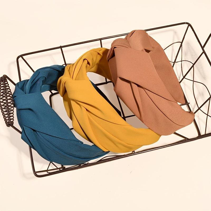 Ruched Knot Hairband Retro Headband Hair Accessories For Daily