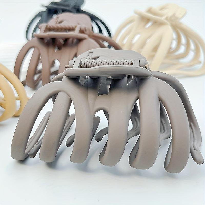 2pcs Large Frosted Hair Claw Non-slip Hair Accessories