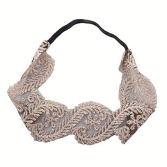 Vintage Lace Headband Embroidered Hairband Women's Accessories
