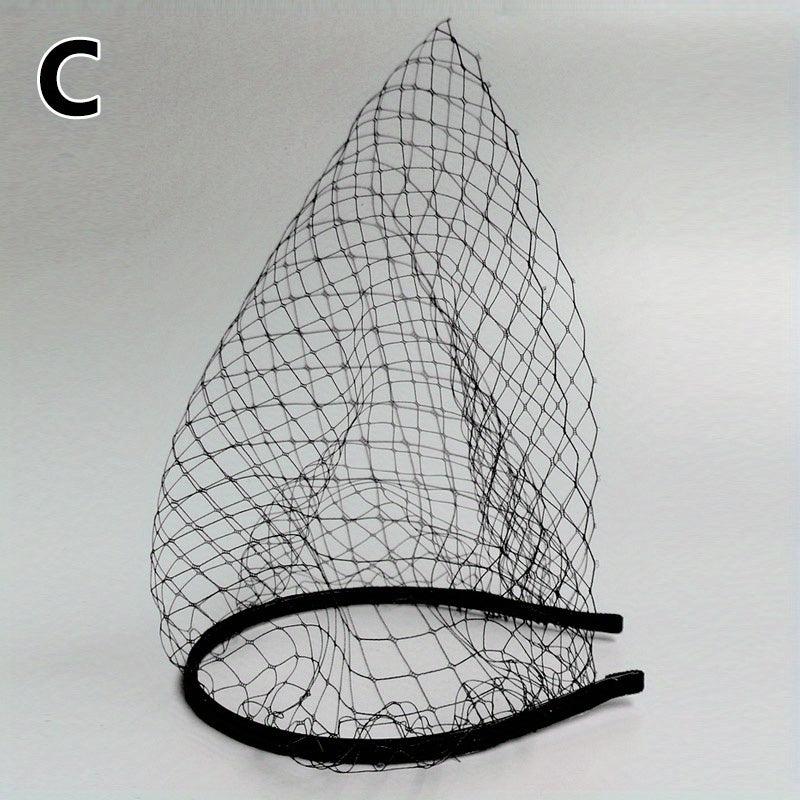 Vintage Bridal Short Veil 1920s Flapper Fascinator Mesh Single Layered Birdcage
