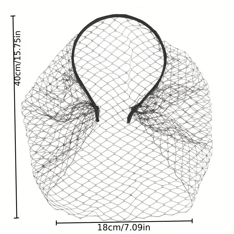 Vintage Bridal Short Veil 1920s Flapper Fascinator Mesh Single Layered Birdcage