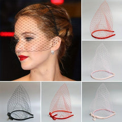 Vintage Bridal Short Veil 1920s Flapper Fascinator Mesh Single Layered Birdcage