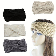 4pcs Knotted Winter Headband Knitted Hair Band