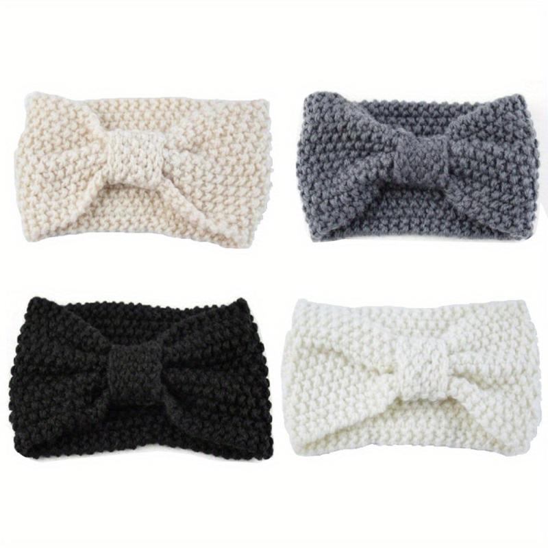4pcs Knotted Winter Headband Knitted Hair Band