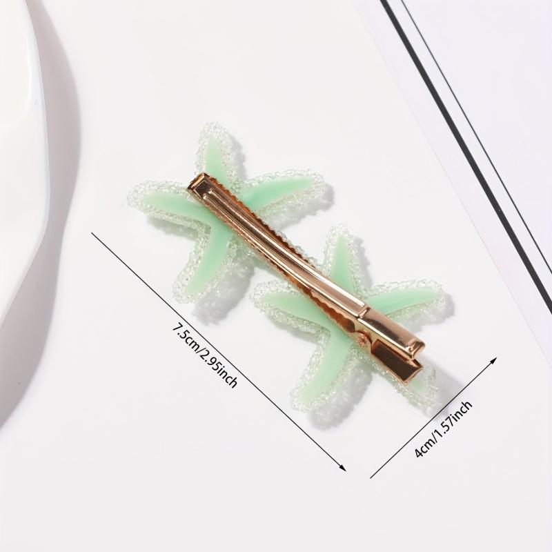 Starfish Shape Hair Clip Ocean Series Non-slip Bangs Clip Hair Accessories