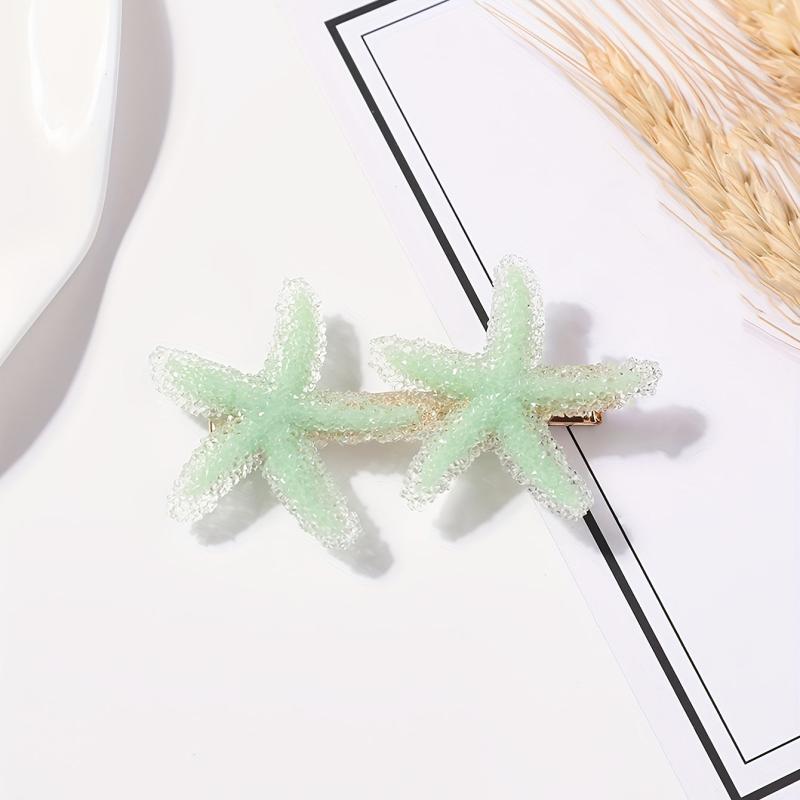 Starfish Shape Hair Clip Ocean Series Non-slip Bangs Clip Hair Accessories
