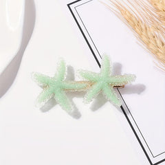 Starfish Shape Hair Clip Ocean Series Non-slip Bangs Clip Hair Accessories