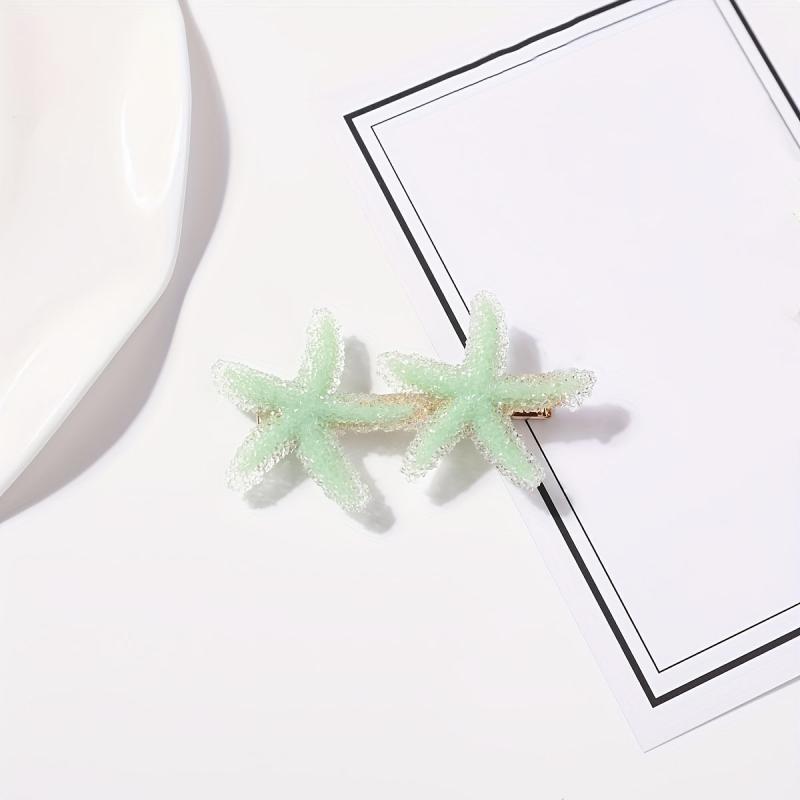 Starfish Shape Hair Clip Ocean Series Non-slip Bangs Clip Hair Accessories