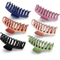 6pcs Large Hair Claw For Thick Curly Hair