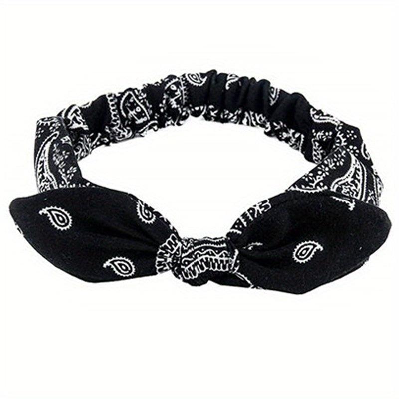 Boho Style Headband Cross Knotted Hair Band Stretchy Bandana