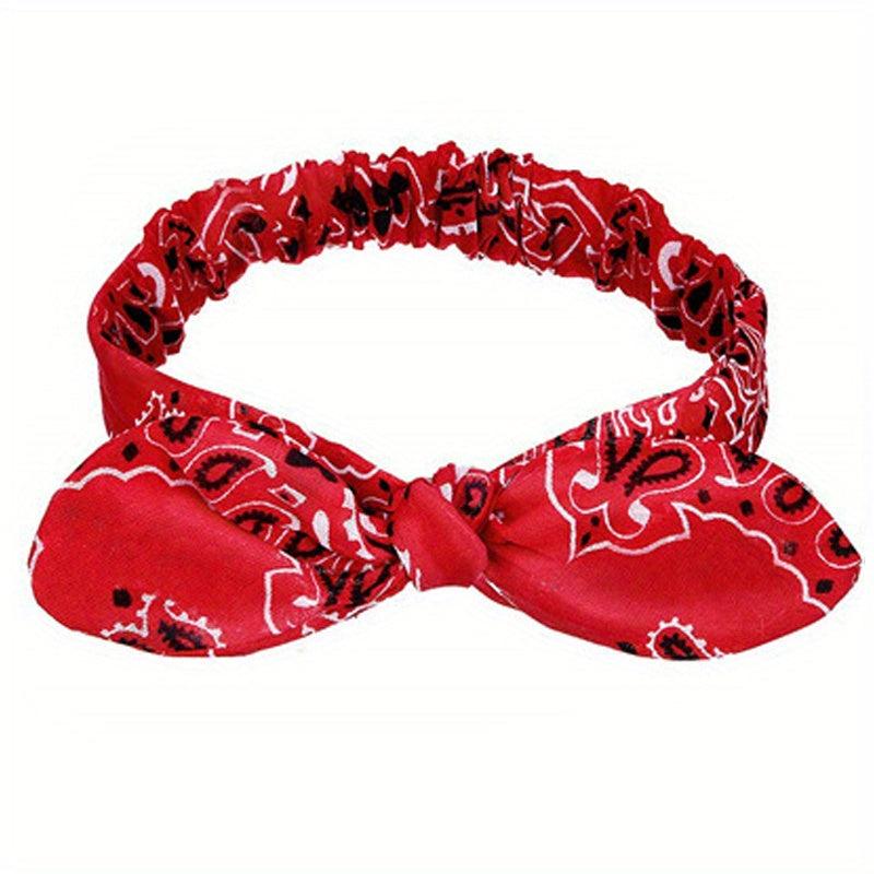 Boho Style Headband Cross Knotted Hair Band Stretchy Bandana