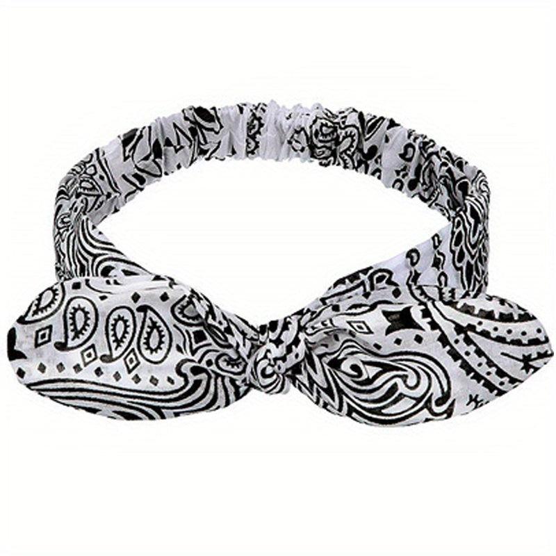 Boho Style Headband Cross Knotted Hair Band Stretchy Bandana
