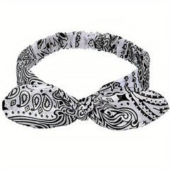 Boho Style Headband Cross Knotted Hair Band Stretchy Bandana