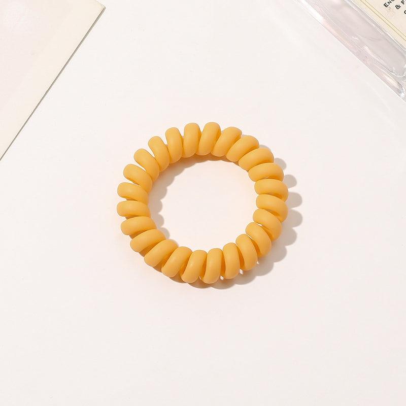 Frosted Solid Spiral Hair Tie Coil Hair Tie Waterproof Hair Accessories