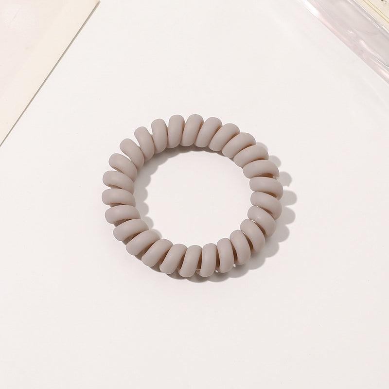 Frosted Solid Spiral Hair Tie Coil Hair Tie Waterproof Hair Accessories