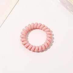 Frosted Solid Spiral Hair Tie Coil Hair Tie Waterproof Hair Accessories