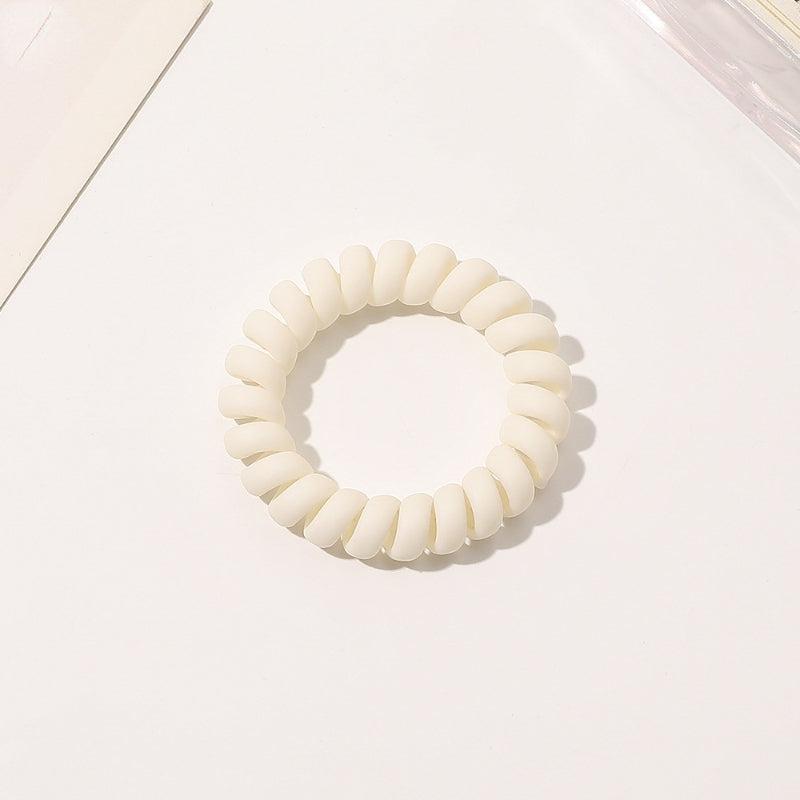 Frosted Solid Spiral Hair Tie Coil Hair Tie Waterproof Hair Accessories