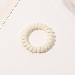 Frosted Solid Spiral Hair Tie Coil Hair Tie Waterproof Hair Accessories