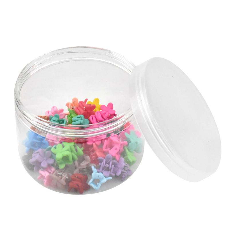 40pcs Mixed Hair Clips for Girls and Women with Plastic Round Box