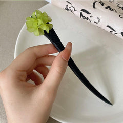 Antique Flower Hairpin for Thick Hair