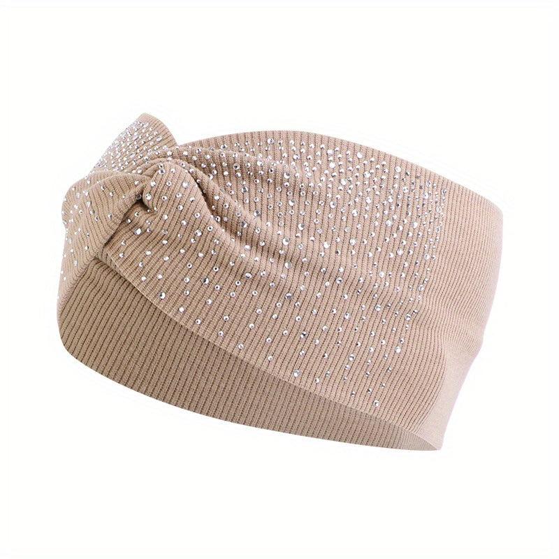 Boho Rhinestone Headband Cross Knot Hair Band Hair Accessories For Women