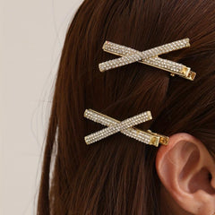 Cross Rhinestone Hair Clip for Women