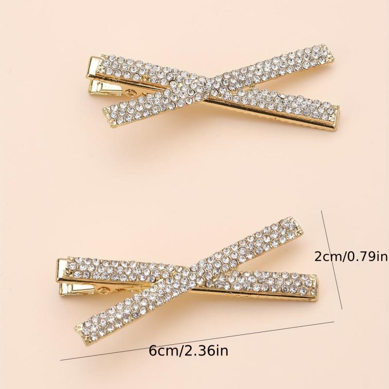 Cross Rhinestone Hair Clip for Women