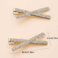 Cross Rhinestone Hair Clip for Women