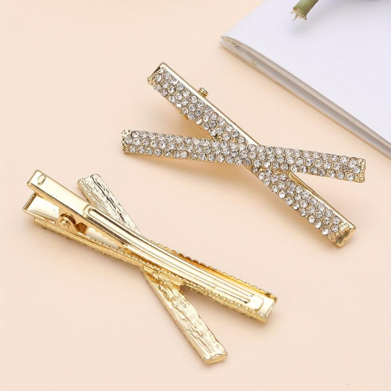 Cross Rhinestone Hair Clip for Women