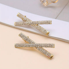 Cross Rhinestone Hair Clip for Women
