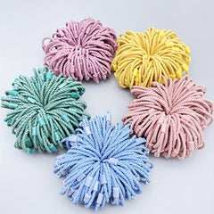 100pcs Colorful Hair Tie Elastic Nylon Hair Rope Braid Hair