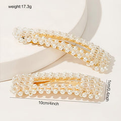 2pcs Pearl Hair Clip Women's Hair Clip Hair Accessories