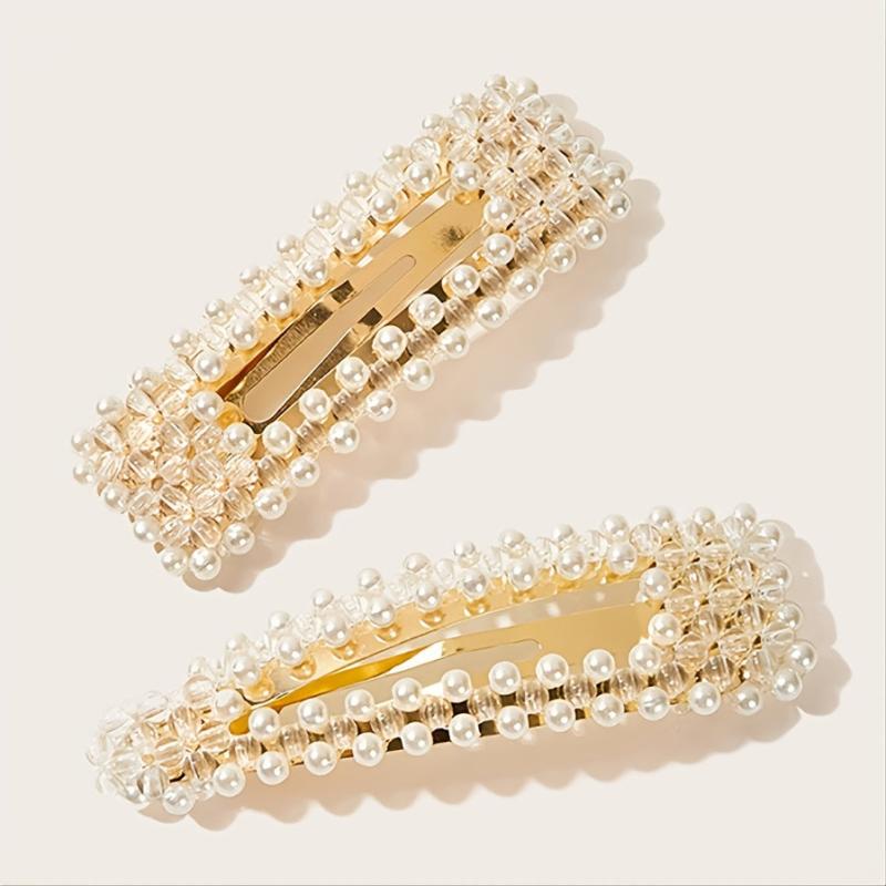 2pcs Pearl Hair Clip Women's Hair Clip Hair Accessories