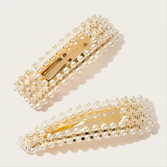 2pcs Pearl Hair Clip Women's Hair Clip Hair Accessories