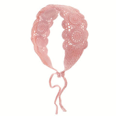 Boho Crochet Headband Adjustable Hair Band Knitted Headdress For Girls Women