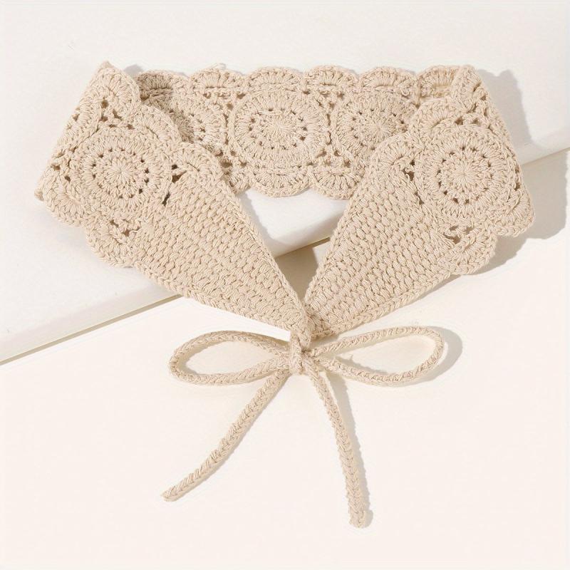 Boho Crochet Headband Adjustable Hair Band Knitted Headdress For Girls Women