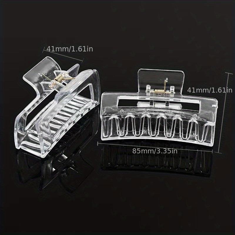 Transparent Hair Claw Clip Nonslip Shark Claw Ponytail Holder