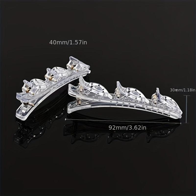 Transparent Hair Claw Clip Nonslip Shark Claw Ponytail Holder
