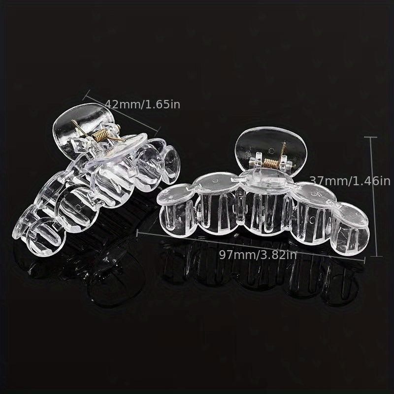 Transparent Hair Claw Clip Nonslip Shark Claw Ponytail Holder