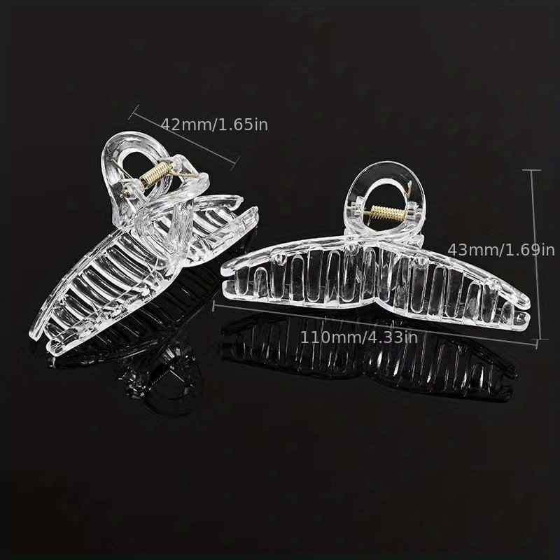 Transparent Hair Claw Clip Nonslip Shark Claw Ponytail Holder