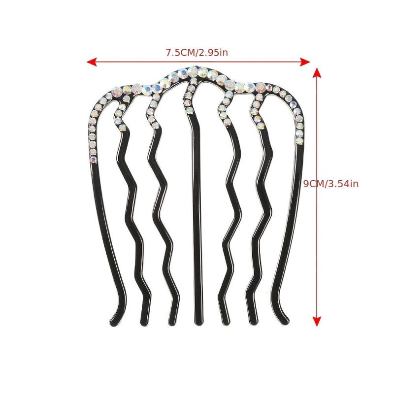 Vintage Rhinestone U-shaped Hair Pin