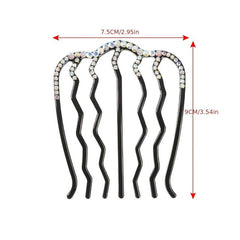 Vintage Rhinestone U-shaped Hair Pin