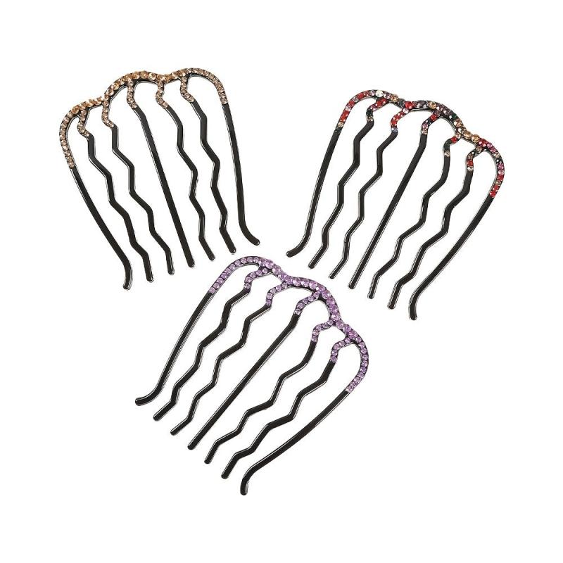 Vintage Rhinestone U-shaped Hair Pin