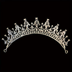 Crystal Tiara Crown With Comb for Women Girls - Bridal Wedding Prom Party