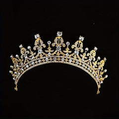 Crystal Tiara Crown With Comb for Women Girls - Bridal Wedding Prom Party
