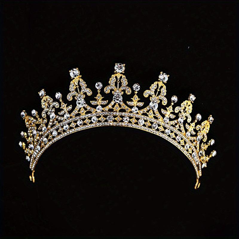 Crystal Tiara Crown With Comb for Women Girls - Bridal Wedding Prom Party