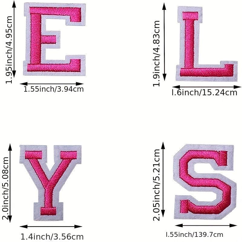 104pcs Iron on Letters/Number Patches for Hats Shoes Backpacks Jacket
