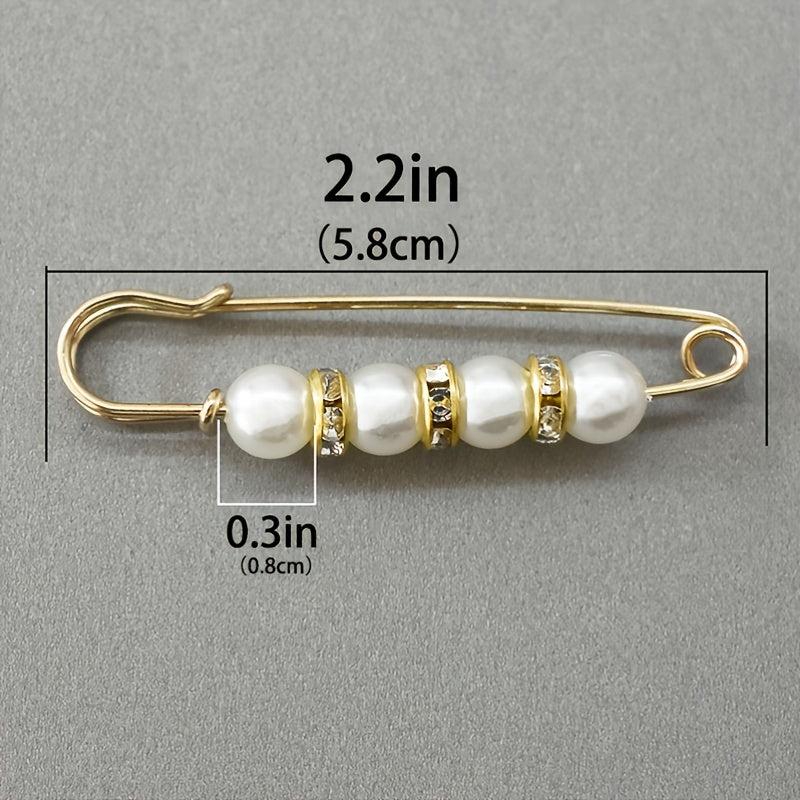 Metal Rhinestone Golden Brooch Pin Women's Accessories