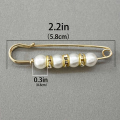 Metal Rhinestone Golden Brooch Pin Women's Accessories