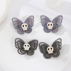 Butterfly Skull Hair Clip Y2K Punk Barrette Hair Accessories For Women Cosplay